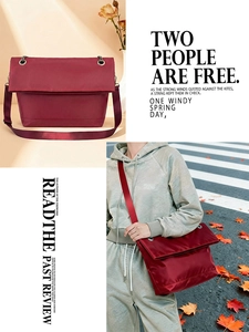 Urban style burgundy flap crossbody bag shown in outdoor street style and still life photography