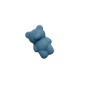 Minimalist blue bear collapsible phone grip and stand for cute desktop accessory