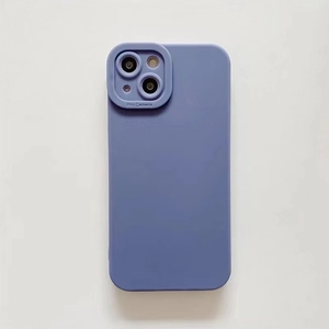 Detail of periwinkle purple silicone case with Pro Camera raised lens protection