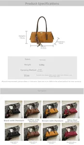 Detailed size guide and color options for the faux suede kitten tote bag with dimensions
