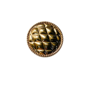Minimalist grid pattern gold phone grip stand with textured metal finish and beaded edge