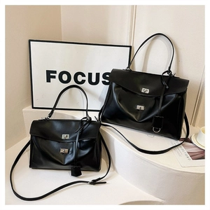 Sac À Main En Cuir PU Mat Daim Vintage Pour Femmes Sac Fourre-Tout Grande Capacité Sac À Épaule Avec Fermoir Tournant Doré
