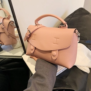 Borsa Tracolla Donna Pelle PU Motivo Litchi Patta Retrò Borsa Mano Minimalista Crossbody Chic Lady Accessorio Moda