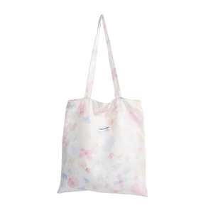 Borsa tote con stampa floreale e logo Magiopocket per spalla e uso quotidiano