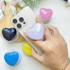 Magnetic MagSafe heart phone socket holder in five vibrant glossy resin colors