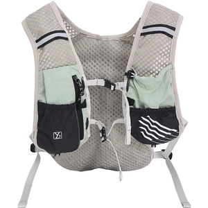 Atmungsaktive Laufweste mit Reflexstreifen und funktionellen Taschen in Minzgrün