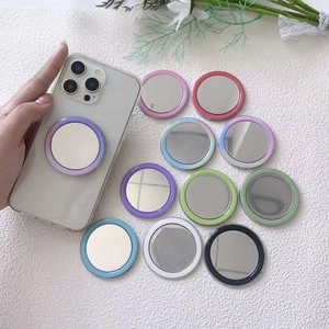 Portable MagSafe magnetic vanity mirror phone stand in multiple colors with reflective surface
