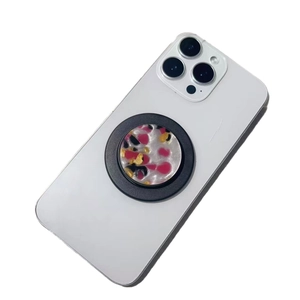 Supporto per telefono in resina colorata per Magsafe con design a glitter astratti