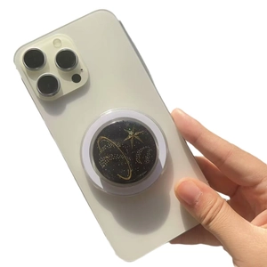 Magnetische Handyhalterung mit Sternenhimmel und goldenen Planeten für Smartphones
