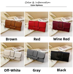 Detailed grid view showcasing the elegant variety of six stylish colors for this clutch bag