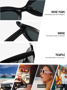 Detail view of reinforced metal hinges and ergonomic nose pads for horn sunglasses