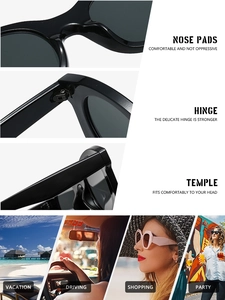 Détail des plaquettes de nez intégrées et charnières métalliques robustes de ces lunettes
