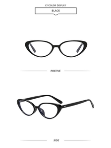 Detailed front and side view of classic black cat-eye sunglasses with silver rivet detail