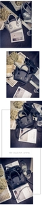 Detailed close-up of cat-eared handbags in black and silver with metallic cat whiskers
