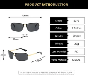 Guide des tailles montrant la largeur de 136mm pour lunettes ovales