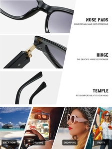 Detail of ergonomic hinges and nose pads on retro polygon sunglasses for daily outdoor use
