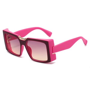 Retro Large Square Frame Sunglasses For Women Men Fashion UV400 Protection Gradient Lens Outdoor Travel Party PC Frame