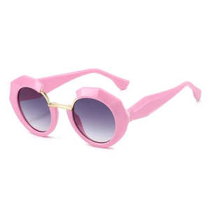 Retro Geometric Polygon Sunglasses UV400 Protection Polycarbonate Frame Round Lens Metal Bridge Fashion Travel Eyewear