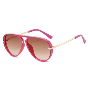 Aviator Sunglasses Fashion Retro Double Bridge PC Metal Frame UV400 Protection Pilot Style For Women Men