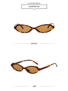 Detail view of leopard tortoise shell frame sunglasses with brown tea lenses model C6