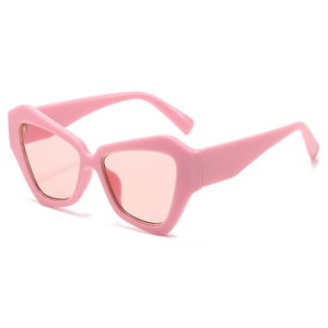 Lunettes De Soleil Surdimensionnées Géométriques Rétro Monture PC Protection UV400 Mode Tendance Voyage En Plein Air