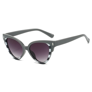 Gafas De Sol De Ojo De Gato Para Mujer Retro UV400 Protección Lentes PC Montura De Resina Moda Degradado Para Exterior