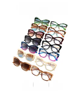 Collection de lunettes de soleil œil de chat oversize aux motifs variés et détails en métal