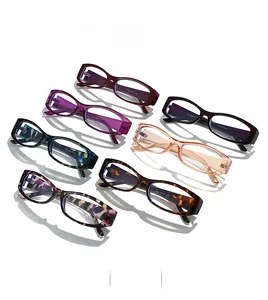 Detailed collection of square frame glasses in multiple colors with UV400 protection