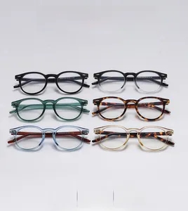 Classic round rivet glasses collection in various colors including tortoiseshell and black