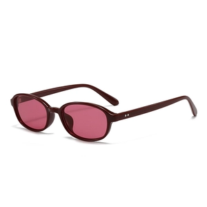 Retro Oval Sunglasses Vintage PC Frame UV400 Protection Lightweight Eyewear For Outdoor Travel Fashion Unisex