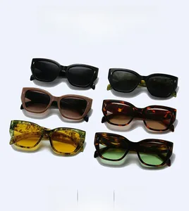 Collection of oversized fashion sunglasses in six trendy colors with high UV protection