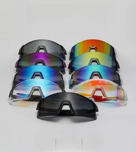 Detailed view of cycling sunglasses in nine stylish colorways and lens finishes