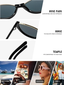 Vue détaillée des plaquettes de nez et des charnières métalliques de ces lunettes de soleil
