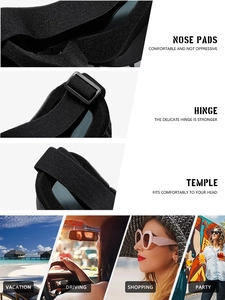 Detail view of reinforced hinges and adjustable strap on outdoor cycling sunglasses