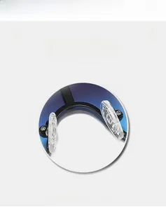 Detail of soft silicone anti-slip nose pads and flexible metal bridge on cat-eye sunglasses