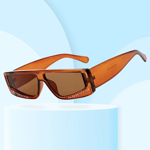 Rhinestone Oversized Square Sunglasses UV400 Protection Fashion Rectangle Sun Glasses For Women And Men Trendy Eyewear