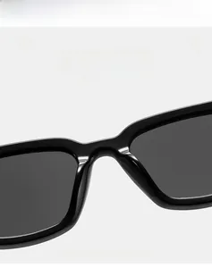Detailed close-up of premium polished frame bridge and nose pads on fashion sunglasses