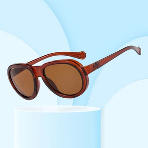 Retro Oversized Sunglasses PC Frame UV400 Protection Fashion Korean Style For Women Men Outdoor Travel Lightweight