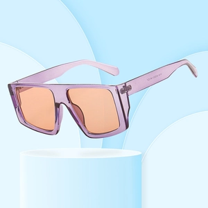 Retro Oversized Square Sunglasses For Women Men UV400 Protection PC Frame AC Lens Fashion Streetwear Eyewear