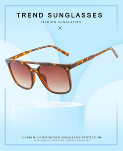 Macro view of vintage tortoiseshell square aviator sunglasses with UV400 protection