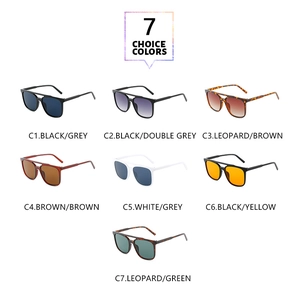 Collection of square aviator sunglasses with double bridge design in seven trendy colors