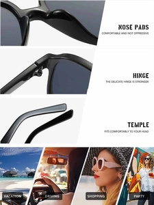 Detail view of double bridge aviator sunglasses with nose pads and hinge structure