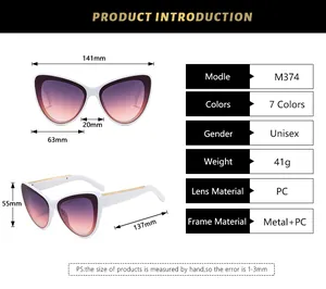 Guide des tailles détaillé pour lunettes de soleil papillon avec mesures de monture