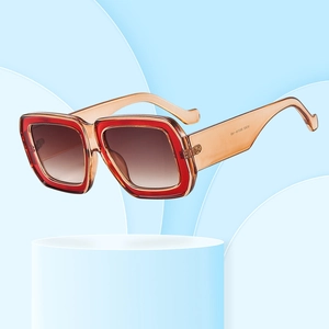 Lunettes Soleil Carrées Rétro Monture PC Verre PC Protection UV400 Mode Voyage Extérieur Fête Hip Hop Unisexe