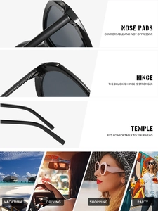 Detail view of reinforced hinges and nose pads on trendy candy-colored sunglasses