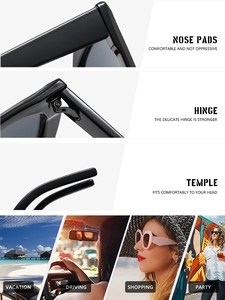 Détail des charnières métalliques renforcées et des plaquettes nasales de lunettes