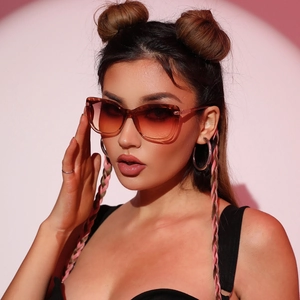 Cat Eye Sunglasses UV400 Protection Metal And PC Frame Gradient Lens For Fashion Driving Travel Women Men Unisex Vintage