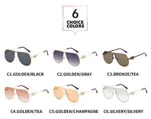 Detail showing various pilot sunglasses frames with heart-shaped metal temples