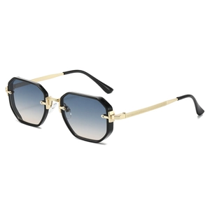 Octagon Sunglasses Metal Frame PC Lens UV400 Protection Fashion Gradient Outdoor Travel Unisex Trendy Eyewear