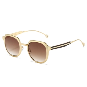 Geometric Irregular Frame Sunglasses Metal Retro UV400 Protection Fashion Eyewear For Driving Travel Street Wear Unisex